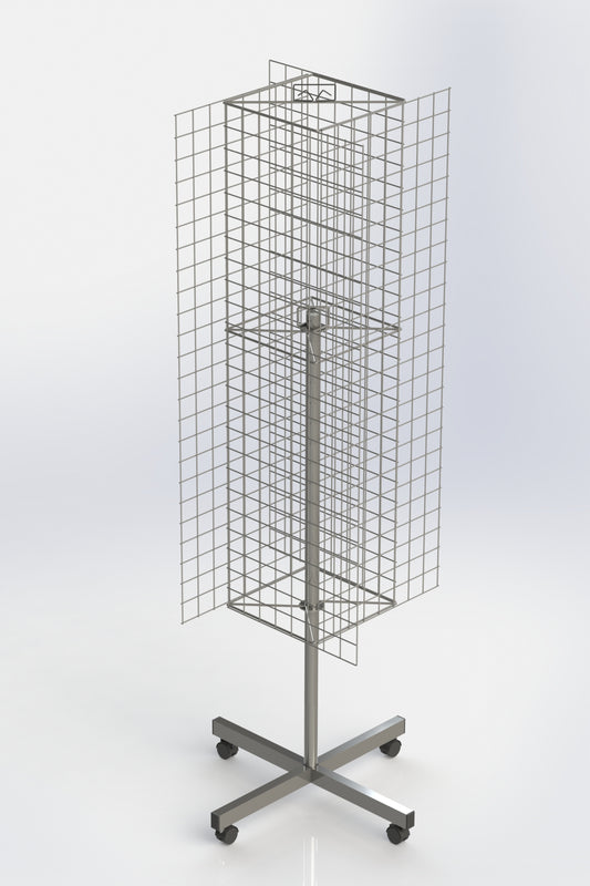 Multi-Purpose Rotary Mesh Display Stand